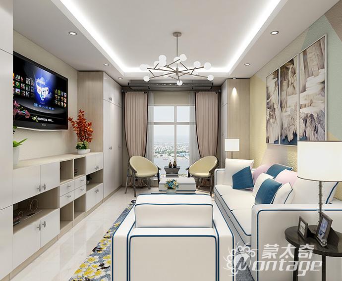 73㎡現(xiàn)代簡約風(fēng)格，時(shí)尚大氣