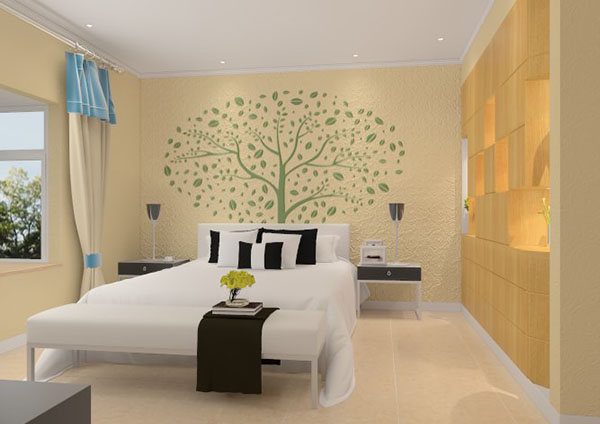 給硅藻泥這樣配色裝修，想心情不好都難